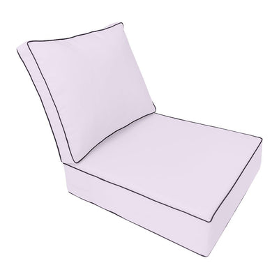 Large Size Outdoor Deep Seat Back Rest Bolster SLIP COVERS ONLY