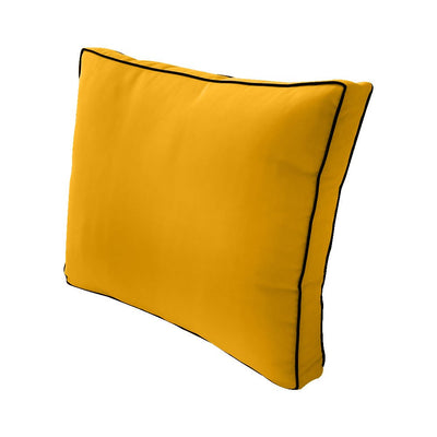 Large Size Outdoor Deep Seat Back Rest Bolster Cushion Insert and Slip Cover Set
