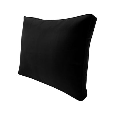 Medium Size Outdoor Deep Seat Back Rest Bolster Cushion Insert and Slip Cover Set