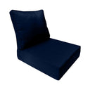 Large Size Outdoor Deep Seat Back Rest Bolster SLIP COVERS ONLY