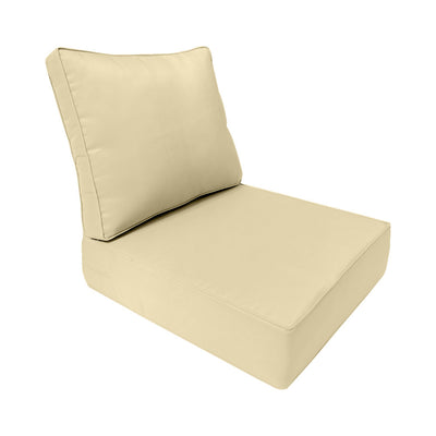 Large Size Outdoor Deep Seat Back Rest Bolster SLIP COVERS ONLY