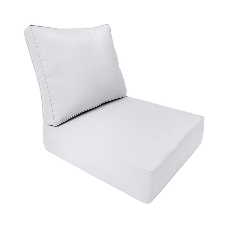 Large Size Outdoor Deep Seat Back Rest Bolster SLIP COVERS ONLY