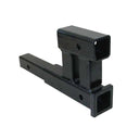 2" Dual Hitch Receiver Adapter Extender for Towing and Riser for Bicycle Rack, 4000 Lb Capacity