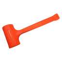 12"L Orange Dead Blow Rubber Mallet 1 LB Non-Marring And Non-Sparking Soft