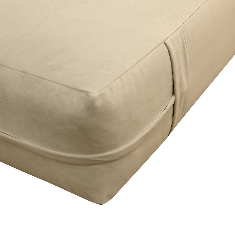 8" Thickness Velvet Indoor Daybed Mattress Fitted Sheet |Slipcover Only|