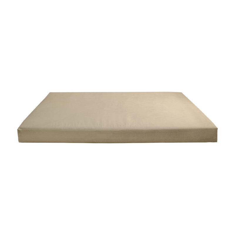 Model V2 - Velvet Indoor Daybed Mattress Bolster Backrest Cushions and Covers |Complete Set|