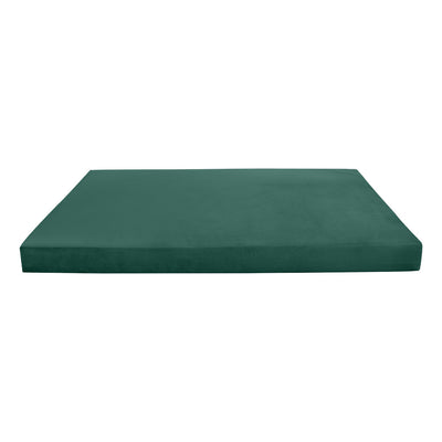 Model V2 - Velvet Indoor Daybed Mattress Bolster Backrest Cushions and Covers |Complete Set|