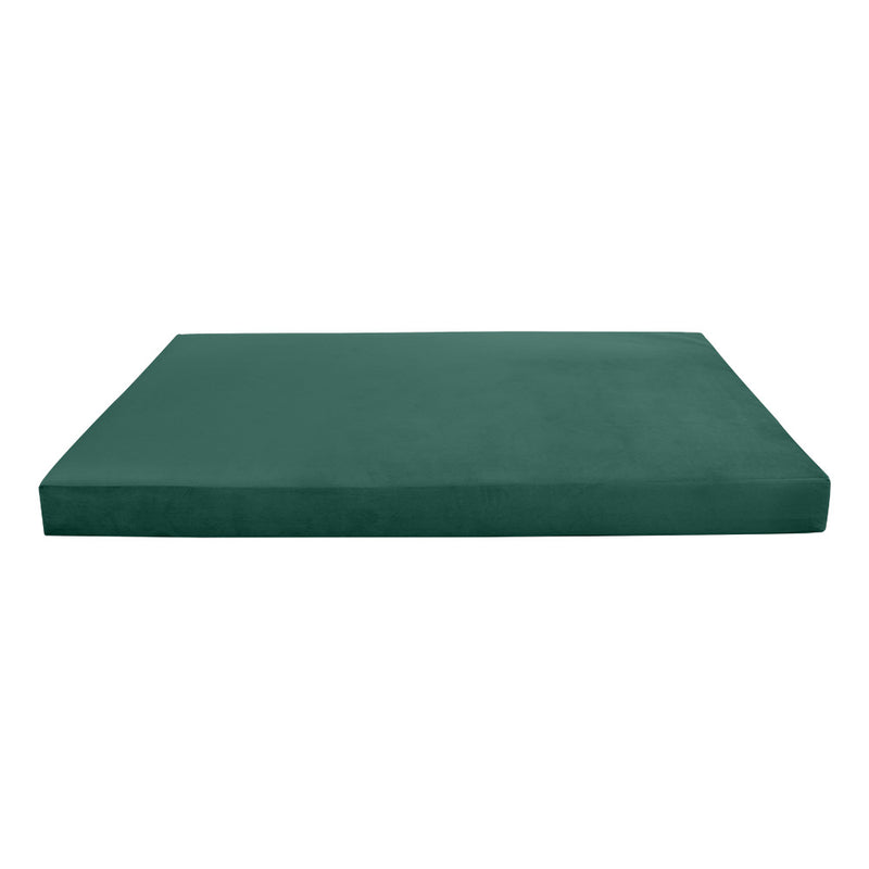 Model V2 - Velvet Indoor Daybed Mattress Bolster Backrest Cushions and Covers |Complete Set|