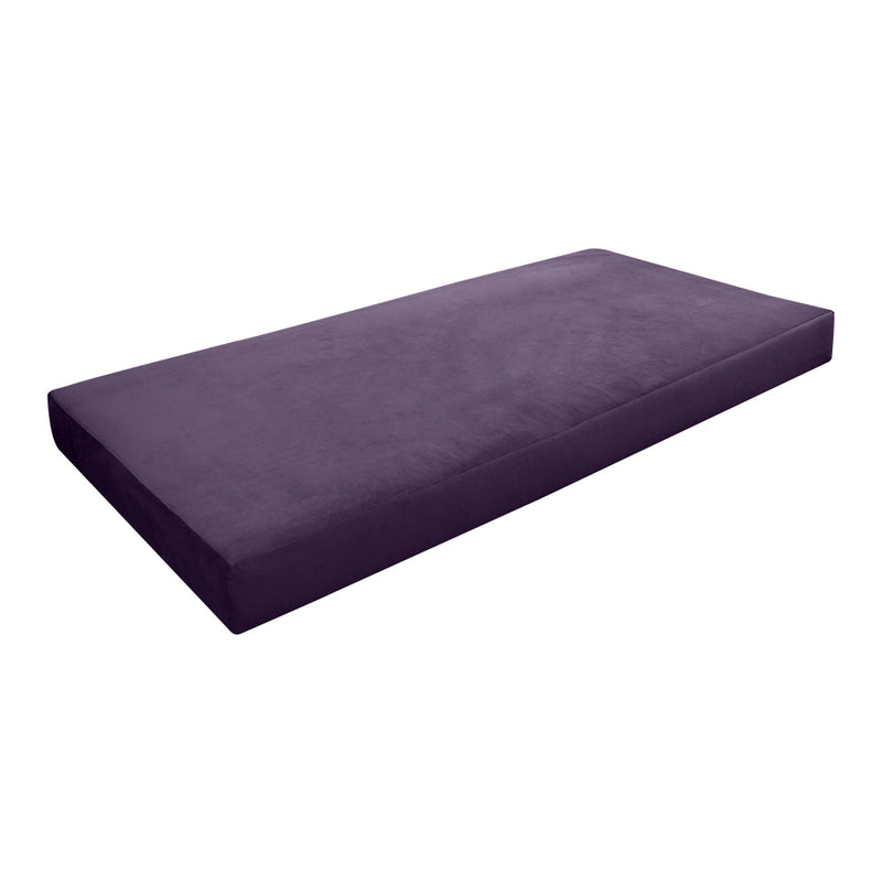 Model V5 - Velvet Indoor Daybed Mattress Bolster Pillows and Covers |Complete Set|