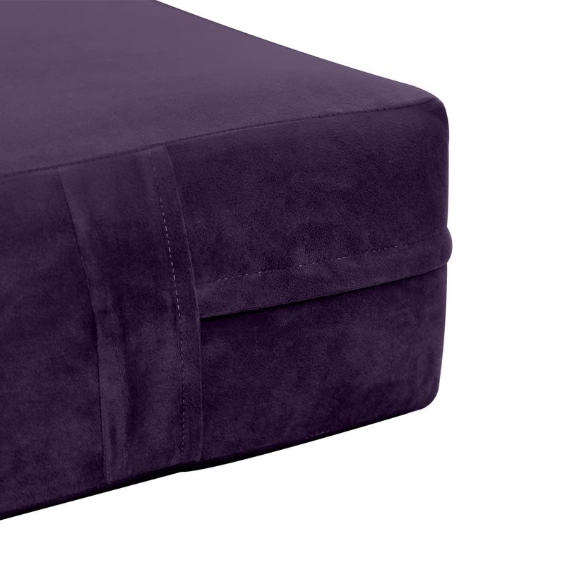 8" Thickness Velvet Indoor Daybed Mattress Fitted Sheet |Slipcover Only|