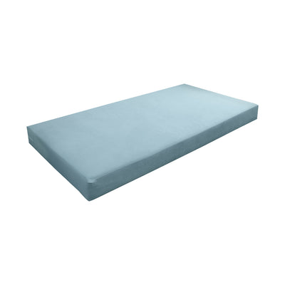 Model V4 - Velvet Indoor Daybed Mattress Bolster Backrest Cushions and Covers |Complete Set|