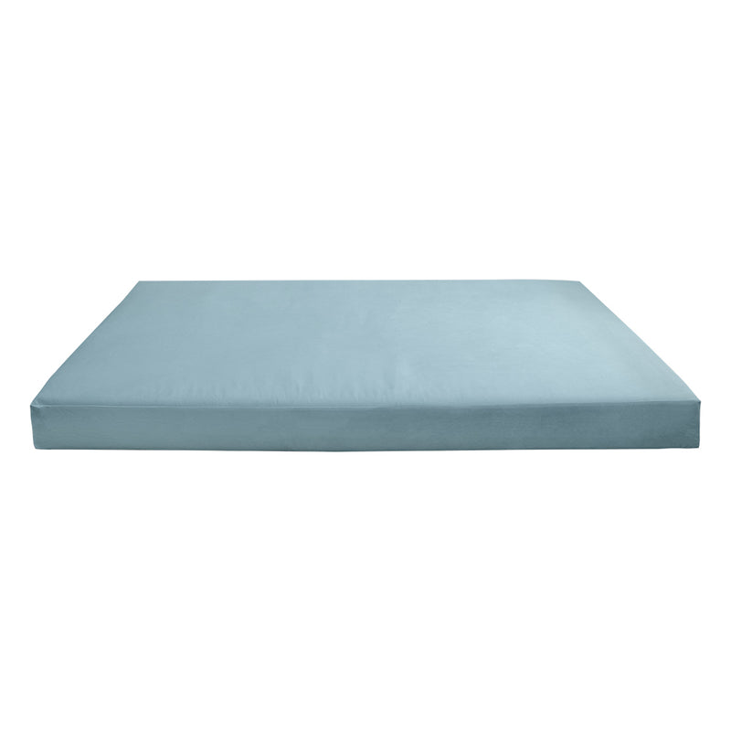 Model V5 - Velvet Indoor Daybed Mattress Bolster Pillows and Covers |Complete Set|