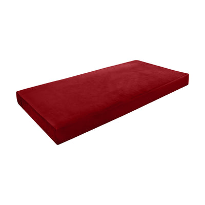 Model V4 - Velvet Indoor Daybed Mattress Bolster Backrest Cushions and Covers |Complete Set|