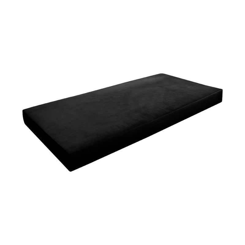 Model V4 - Velvet Indoor Daybed Mattress Bolster Backrest Cushions and Covers |Complete Set|