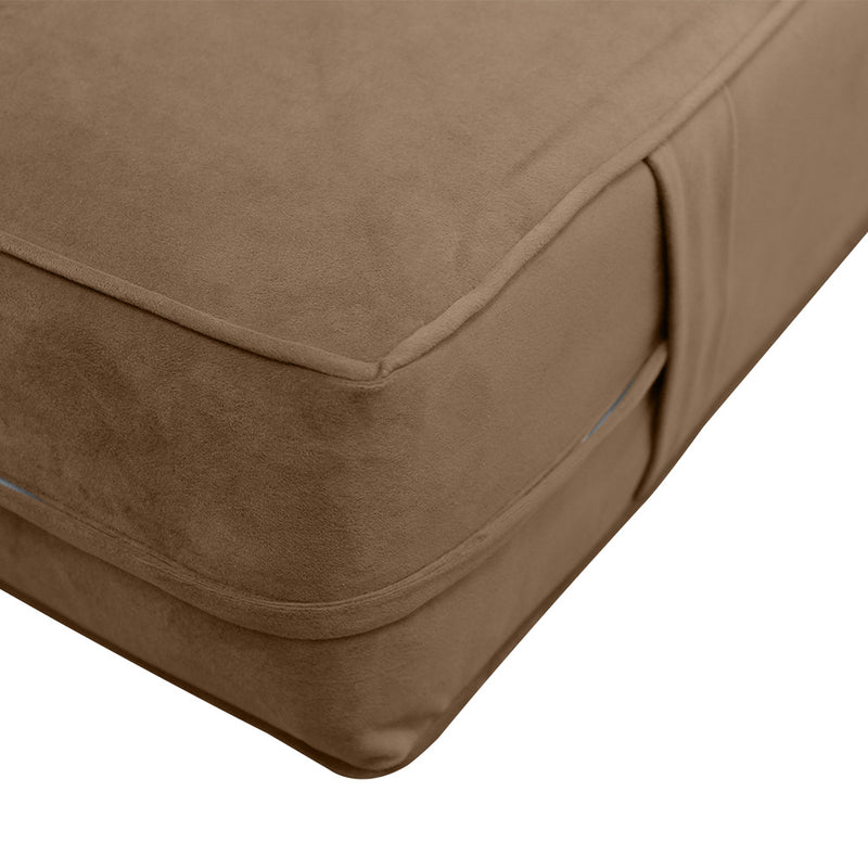 8" Thickness Velvet Indoor Daybed Mattress Fitted Sheet |Slipcover Only|