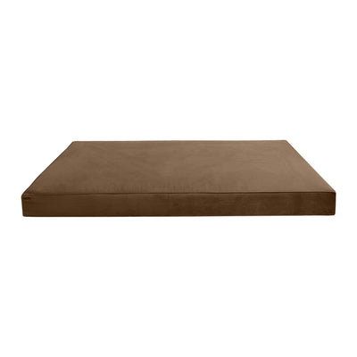 Model V2 - Velvet Indoor Daybed Mattress Bolster Backrest Cushions and Covers |Complete Set|