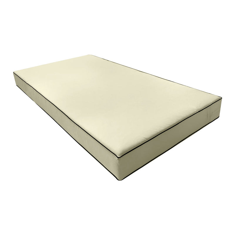Outdoor Mattress Fitted Sheet Twin Size (75" x 39" x 6") Slip Cover Only