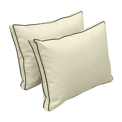 Model-1 CRIB SIZE Bolster & Back Pillow Cushion Outdoor SLIP COVER ONLY