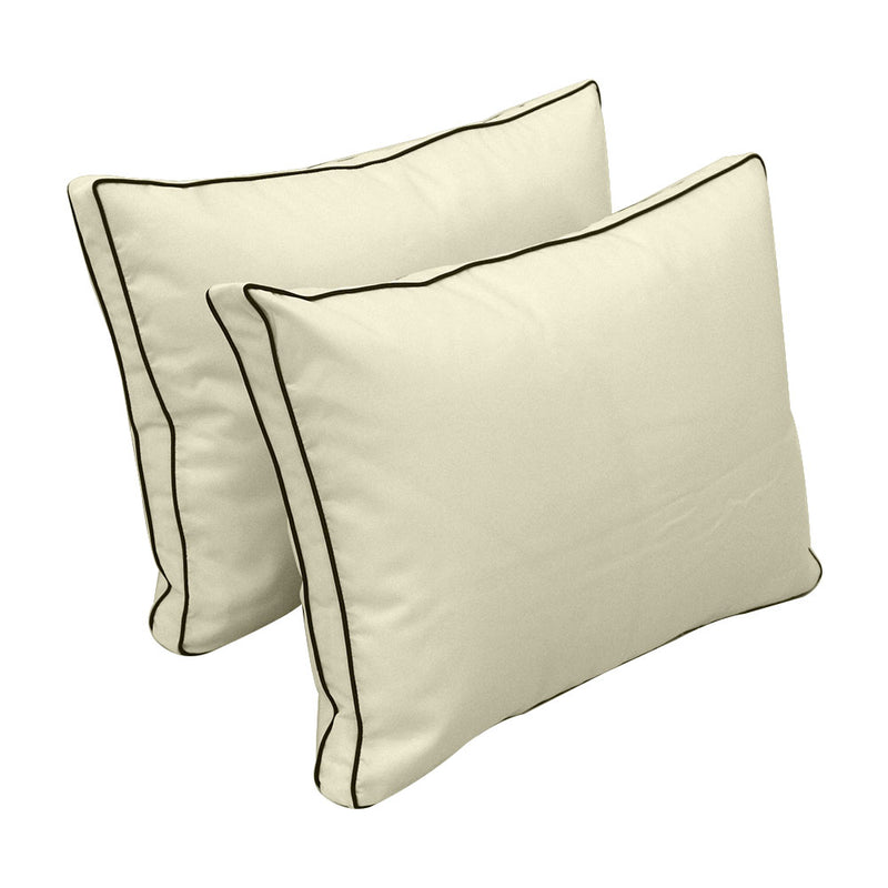 Model-1 CRIB SIZE Bolster & Back Pillow Cushion Outdoor SLIP COVER ONLY