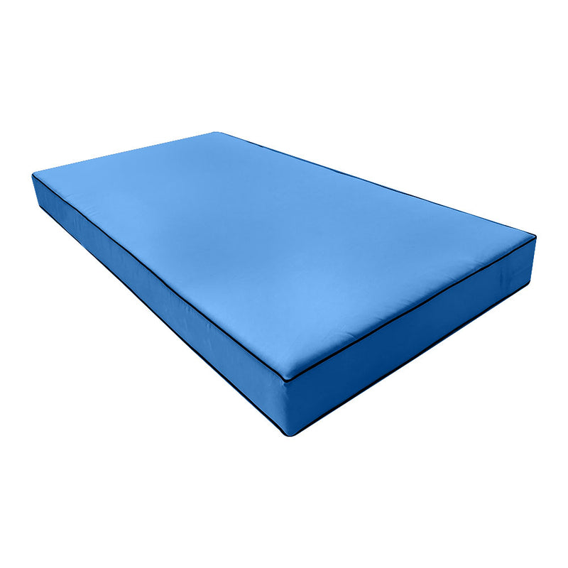 Outdoor Mattress Fitted Sheet Twin Size (75" x 39" x 6") Slip Cover Only