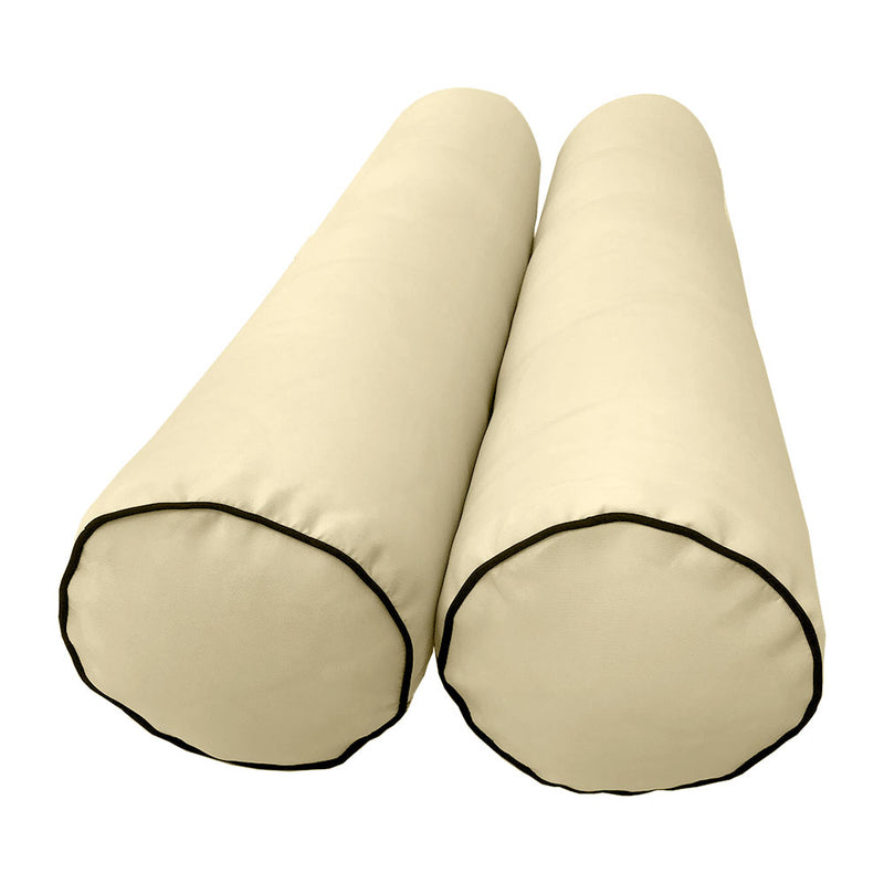 Model-1 CRIB SIZE Bolster & Back Pillow Cushion Outdoor SLIP COVER ONLY