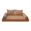 Model-1 Twin-XL Size (80" x 39" x 6") Outdoor Daybed Mattress Bolster Backrest Cushion Pillow |COVERS ONLY|