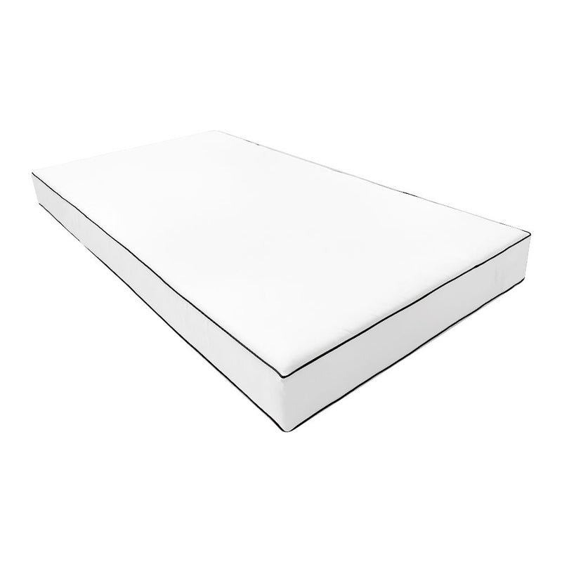 Outdoor Mattress Fitted Sheet Twin Size (75" x 39" x 6") Slip Cover Only