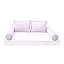 Model-1 QUEEN SIZE Bolster & Back Pillow Cushion Outdoor SLIP COVER ONLY