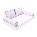 Model-1 CRIB SIZE Bolster & Back Pillow Cushion Outdoor SLIP COVER ONLY