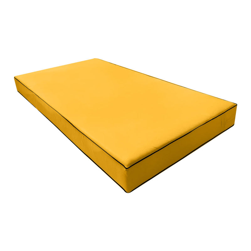 Outdoor Mattress Fitted Sheet Twin Size (75" x 39" x 6") Slip Cover Only