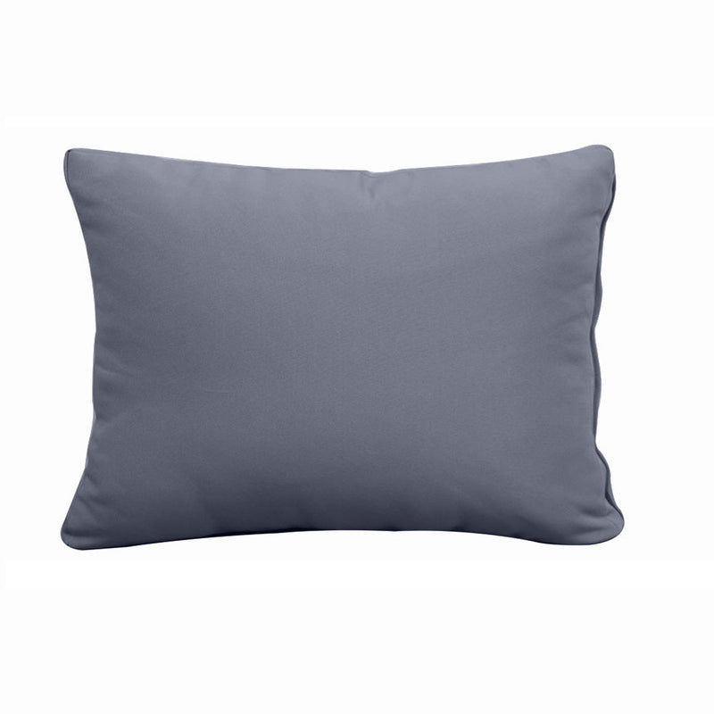 Model-1 CRIB SIZE Bolster & Back Pillow Cushion Outdoor SLIP COVER ONLY