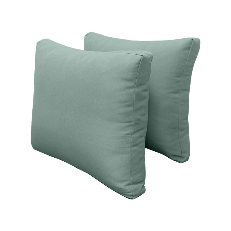 Model-1 CRIB SIZE Bolster & Back Pillow Cushion Outdoor SLIP COVER ONLY
