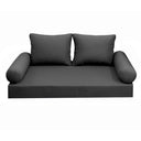 Model-1 Twin Size (75" x 39" x 6") Outdoor Daybed Mattress Bolster Backrest Cushion Pillow |COVERS ONLY|