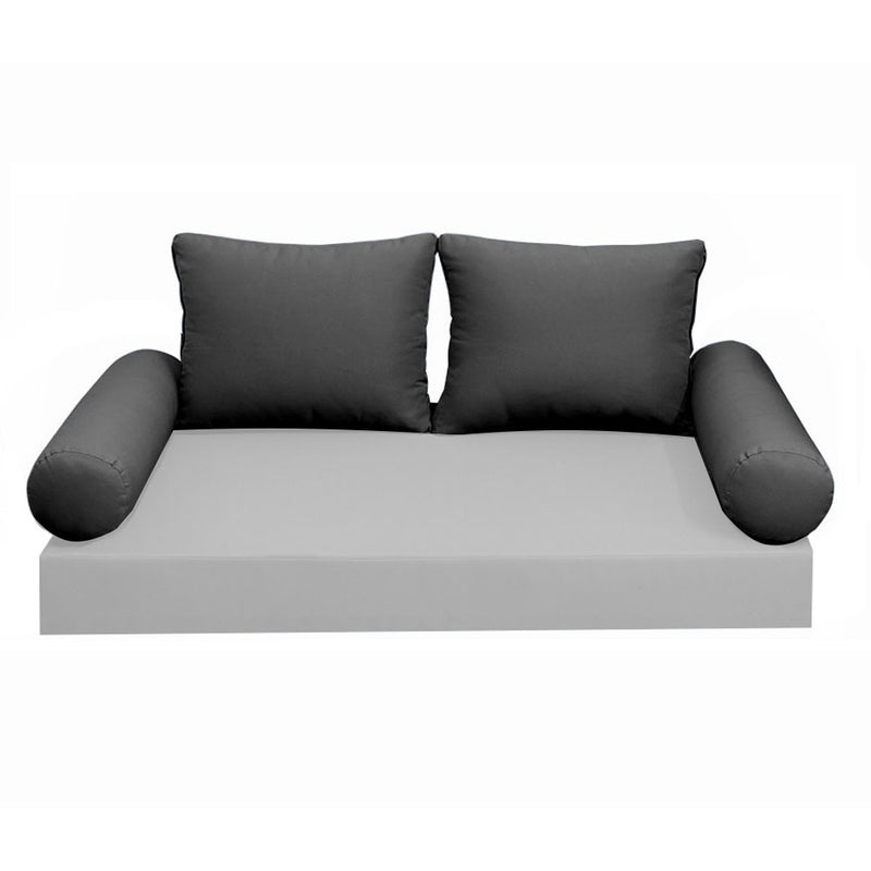 Model-1 CRIB SIZE Bolster & Back Pillow Cushion Outdoor SLIP COVER ONLY