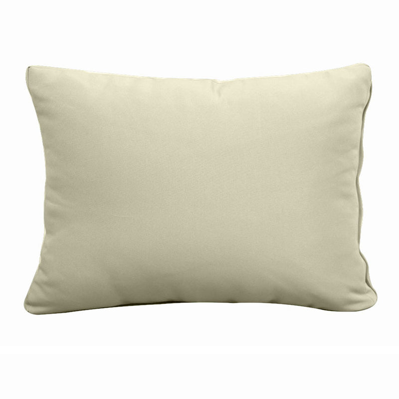 Model-1 CRIB SIZE Bolster & Back Pillow Cushion Outdoor SLIP COVER ONLY