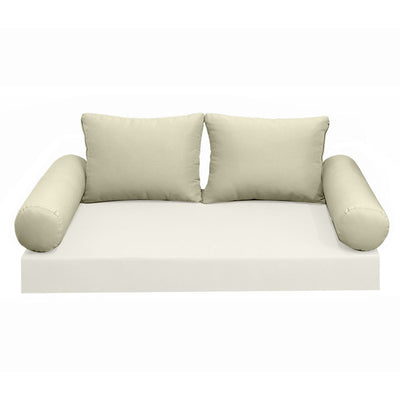 Model-1 CRIB SIZE Bolster & Back Pillow Cushion Outdoor SLIP COVER ONLY