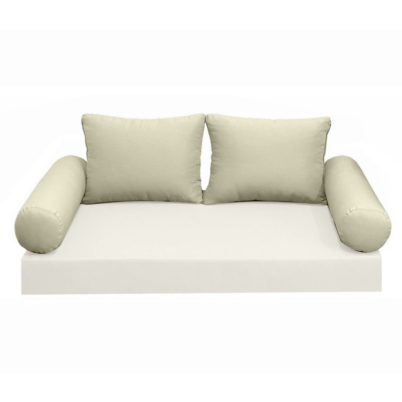 Model-1 CRIB SIZE Bolster & Back Pillow Cushion Outdoor SLIP COVER ONLY
