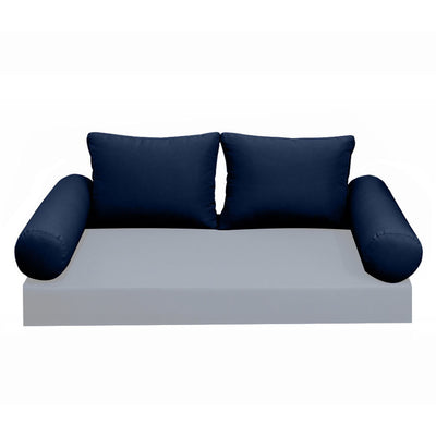 Model-1 CRIB SIZE Bolster & Back Pillow Cushion Outdoor SLIP COVER ONLY