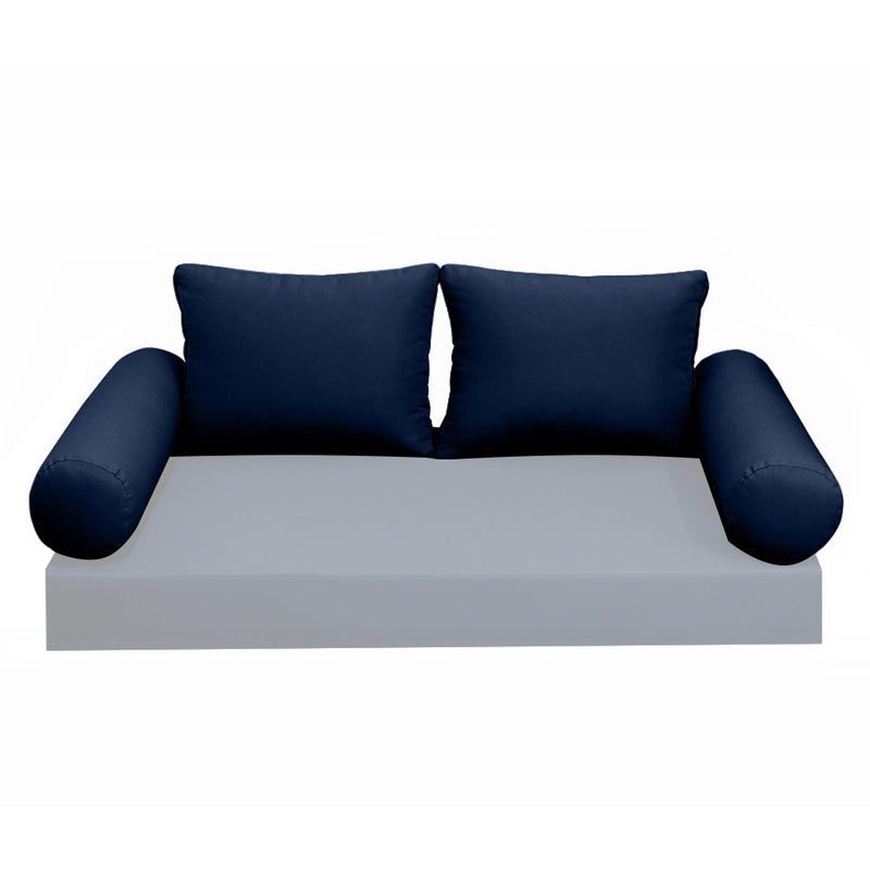 Model-1 CRIB SIZE Bolster & Back Pillow Cushion Outdoor SLIP COVER ONLY