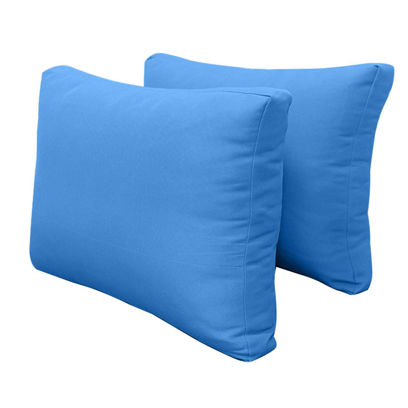 Model-1 CRIB SIZE Bolster & Back Pillow Cushion Outdoor SLIP COVER ONLY