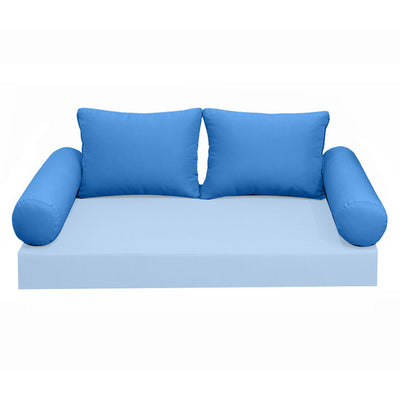 Model-1 CRIB SIZE Bolster & Back Pillow Cushion Outdoor SLIP COVER ONLY