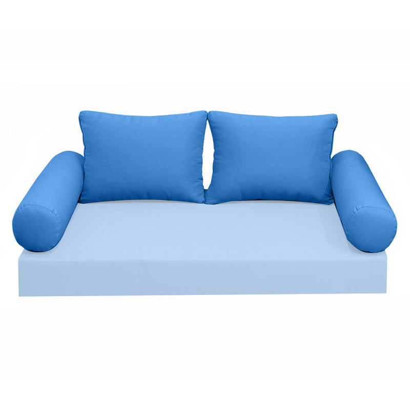 Model-1 CRIB SIZE Bolster & Back Pillow Cushion Outdoor SLIP COVER ONLY