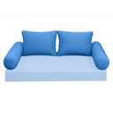 Model-1 QUEEN SIZE Bolster & Back Pillow Cushion Outdoor SLIP COVER ONLY