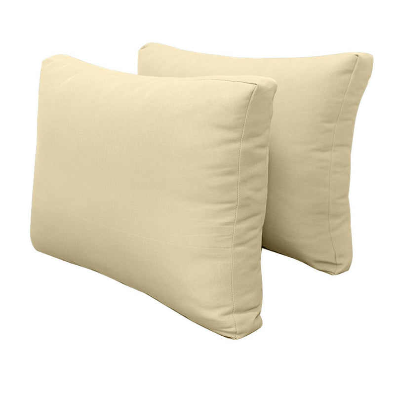 Model-1 CRIB SIZE Bolster & Back Pillow Cushion Outdoor SLIP COVER ONLY