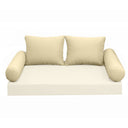 Model-1 TWIN SIZE Bolster & Back Pillow Cushion Outdoor SLIP COVER ONLY