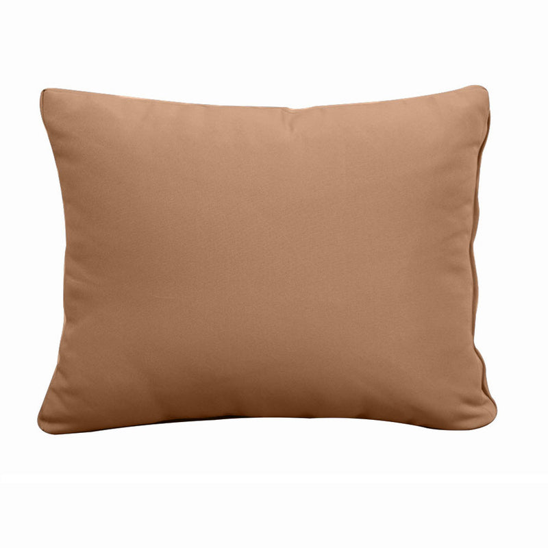 Model-1 CRIB SIZE Bolster & Back Pillow Cushion Outdoor SLIP COVER ONLY