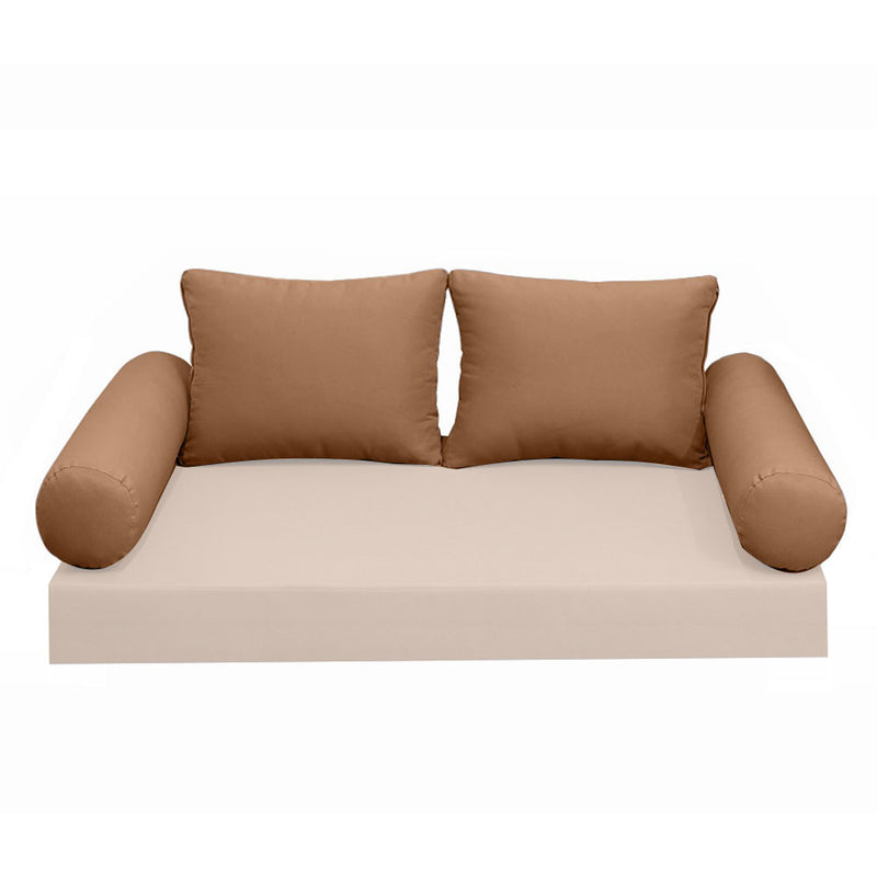 Model-1 CRIB SIZE Bolster & Back Pillow Cushion Outdoor SLIP COVER ONLY
