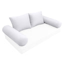 Model-1 QUEEN SIZE Bolster & Back Pillow Cushion Outdoor SLIP COVER ONLY