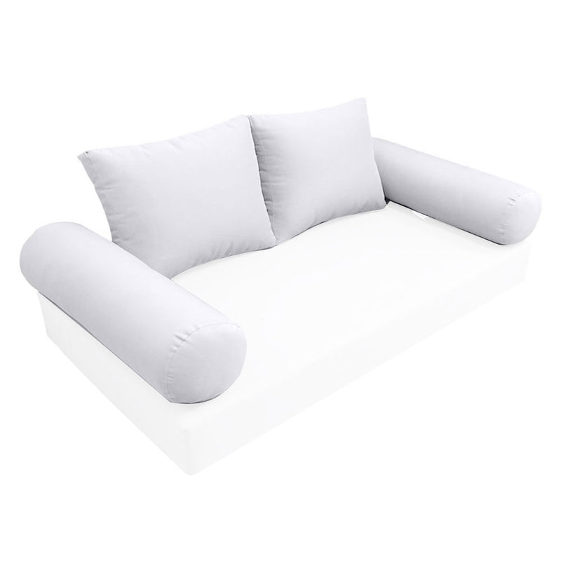 Model-1 CRIB SIZE Bolster & Back Pillow Cushion Outdoor SLIP COVER ONLY