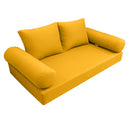 Model-1 Twin-XL Size (80" x 39" x 6") Outdoor Daybed Mattress Bolster Backrest Cushion Pillow |COVERS ONLY|